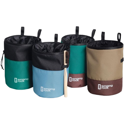 DUO CHALK BAG BROWN/GOLD