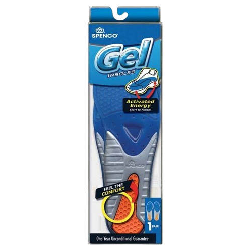 SPENCO GEL INSOLE MENS 6-7.5/WOMENS 7-8.5