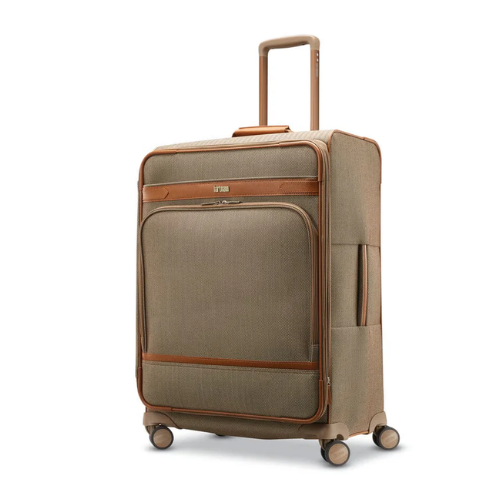 Hartmann Herringbone Dlx Medium Journey Expandable Spinner Terracotta Herringbone